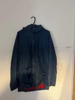 L.L.Bean ネイビー マウンテンパーカー　裏地チェック