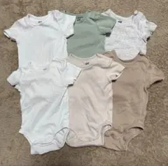 H&M ベビー 半袖ボディスーツ 6枚セット