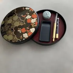 ＊*＊様 可愛い♡書道用具セット 黒地 花柄
