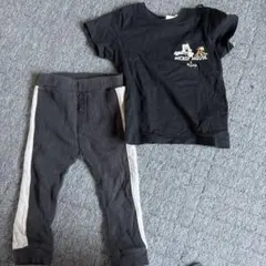 H&M ミッキーマウス Tシャツとパンツセット 12-18M