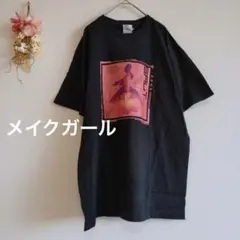 メイクガール プリントTシャツ【F】ラウンドネック 半袖 アニメ 映画