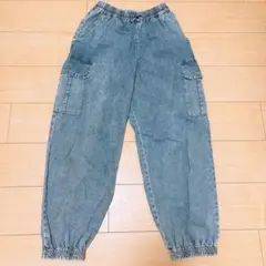GU カーゴジョガーパンツ　デニム