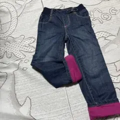 美品♡トミー♡デニム長ズボン ゴムウエスト 総裏地♡4T １００