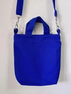 BAGGU ☆.+゜キャンバス ショルダーバッグ ブルーのサムネイル