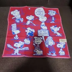 ⭐最終⭐スヌーピー ハンカチ 綿100% 赤青