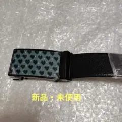 メンズ ベルト ハート柄 ブラック（新品・未使用)本体・約115cm