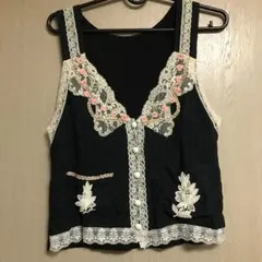 お花 レース タンクトップのサムネイル