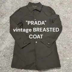PRADA ステンカラーコート vintage BREASTED COATのサムネイル
