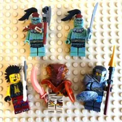 レゴ ニンジャゴー ミニフィグ 5体セット 敵キャラ 蛇族 武器付き まとめ売り
