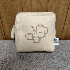 カルディ フェアトレードコーヒー ポーチ スクエアポーチ
