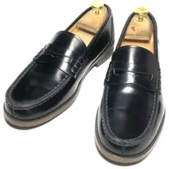 HARUTA ハルタ 24.5cm メンズ コインローファー 920 ブラック