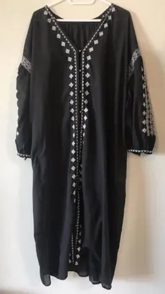 シェアパーク ロングワンピース 黒のサムネイル