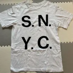 使用済★SATURDAYS SURF NYC ホワイト Tシャツ M