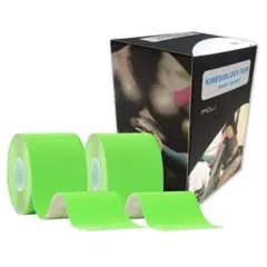 FOU キネシオ テープ グリーン 5cm x 5m テーピング 筋肉 伸縮性