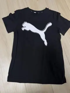 PUMA ブラック Tシャツ XS 128 半袖Tシャツ　120 130