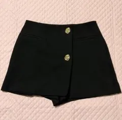 ザラ ZARA スコート ショートパンツ ブラック 黒のサムネイル