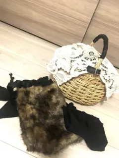 美品　カゴバック　インナーバッグ等備品3点付き