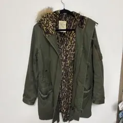WACKO MARIA モッズコート カーキ レオパードのサムネイル