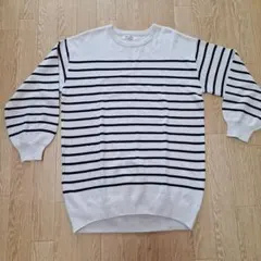 ボーダーニットチュニック