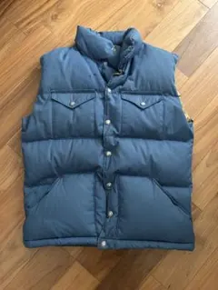 70sTHE NORTH FACE ダウンベスト紺色ネイビー