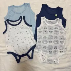 S*i様 新品未使用品2点＆1回のみ着用 ベビー肌着 ロンパース4点セット80c