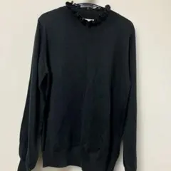 earth music&ecology フリルネック長袖ニット