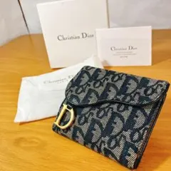 専用です Christian Dior トロッター 財布 D金具 ネイビー