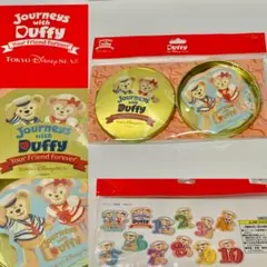 TDS⭐️ジャーニーウィズダッフィー❤️缶入りステッカー⭐️ディズニー