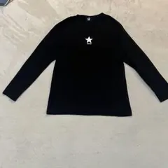 コンバース　CONVERSE黒ロンT Mサイズ 綿100% 星ロゴ