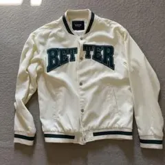 SHEIN BETTER スタジャン ホワイト