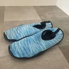 【美品】マリンシューズ アクア 22-23 ブルー