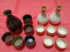 常滑焼 酒器 徳利2本 盃5つ 共箱入 - メルカリ