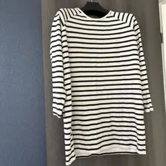 匿名配送！ハートマーケット長袖ボーダーカットソー　チュニック丈