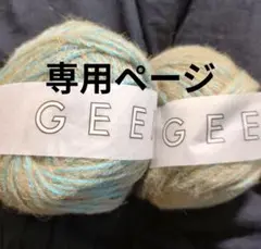 専用ページ　横田　ダルマ　geek　毛糸　2玉　リリヤン　10番色60g140m