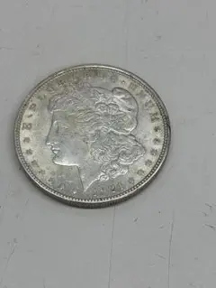 希少・S刻印】1890年 モルガン・ダラー 銀貨 レインボートーン 1ドル