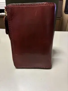 二つ折り財布 レザー バーガンディのサムネイル