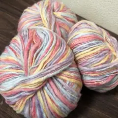 グラデーションスラブヤーン3玉 カラフル キャンディカラー