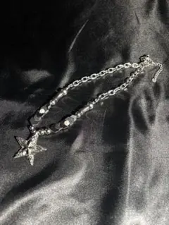 ダークコア 姫ギャル シルバーネックレス y2k