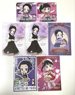 鬼滅の刃　しのぶ＆カナヲ　コースター＆ポスカ7点セット