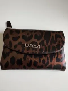 BARCOS ヒョウ柄 二つ折り財布