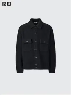 ユニクロ　ラムニットジャケット 完売 BLACK　UNIQLO　カーディガン