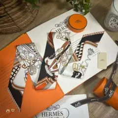 HERMESエルメス ツイリー セラフェット シルクスカーフ 25AW野村大輔