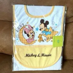 ベビースタイ　ミッキー＆ミニー スタイ　よだれかけ ポケット付き 離乳食