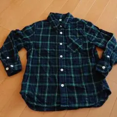 無印良品 チェックシャツ ネルシャツ 120
