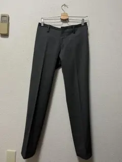 00s　アトウ　スキニースラックス　/46　ダークグレー　薄手　ato　y2kのサムネイル
