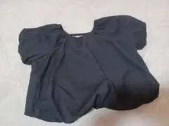 【子供服】クロップドトップス 黒 160