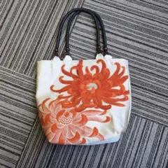 着物帯びのリメイク　トートバッグ