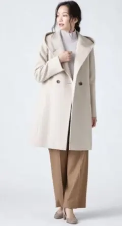 フード付きコート