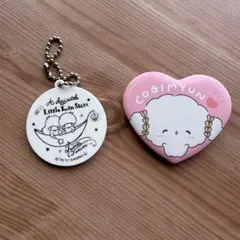 ♡Little Twin Stars & こぎみゅん♡キーホルダーと缶バッジ