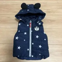 H&M エイチアンドエム ミッキーマウス ダウンベスト 86(12-18M)